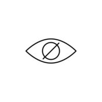 blindhet vektor ikon