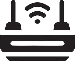 signal kommunikation information förbindelse trådlös ikon symbol vektor bild, illustration av de nätverk wiFi i svart bild. eps 10