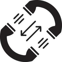 Signal Kommunikation Information Verbindung kabellos Symbol Symbol Vektor Bild, Illustration von das Netzwerk W-lan im schwarz Bild. eps 10