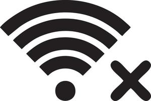 Signal Kommunikation Information Verbindung kabellos Symbol Symbol Vektor Bild, Illustration von das Netzwerk W-lan im schwarz Bild. eps 10