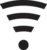 signal kommunikation information förbindelse trådlös ikon symbol vektor bild, illustration av de nätverk wiFi i svart bild. eps 10