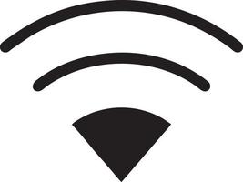 signal kommunikation information förbindelse trådlös ikon symbol vektor bild, illustration av de nätverk wiFi i svart bild. eps 10