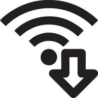 signal kommunikation information förbindelse trådlös ikon symbol vektor bild, illustration av de nätverk wiFi i svart bild. eps 10