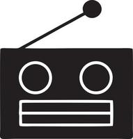 Signal Kommunikation Information Verbindung kabellos Symbol Symbol Vektor Bild, Illustration von das Netzwerk W-lan im schwarz Bild. eps 10