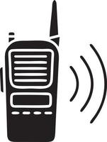 Signal Kommunikation Information Verbindung kabellos Symbol Symbol Vektor Bild, Illustration von das Netzwerk W-lan im schwarz Bild. eps 10