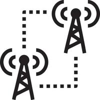 signal kommunikation information förbindelse trådlös ikon symbol vektor bild, illustration av de nätverk wiFi i svart bild. eps 10