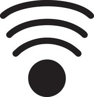 signal kommunikation information förbindelse trådlös ikon symbol vektor bild, illustration av de nätverk wiFi i svart bild. eps 10