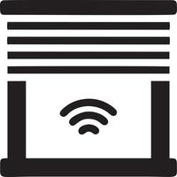 signal kommunikation information förbindelse trådlös ikon symbol vektor bild, illustration av de nätverk wiFi i svart bild. eps 10