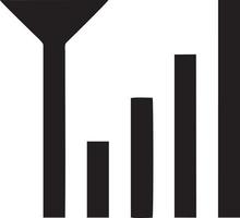 signal kommunikation information förbindelse trådlös ikon symbol vektor bild, illustration av de nätverk wiFi i svart bild. eps 10