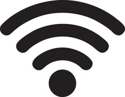 signal kommunikation information förbindelse trådlös ikon symbol vektor bild, illustration av de nätverk wiFi i svart bild. eps 10