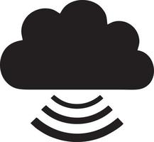 Signal Kommunikation Information Verbindung kabellos Symbol Symbol Vektor Bild, Illustration von das Netzwerk W-lan im schwarz Bild. eps 10