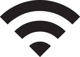 signal kommunikation information förbindelse trådlös ikon symbol vektor bild, illustration av de nätverk wiFi i svart bild. eps 10