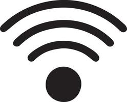 signal kommunikation information förbindelse trådlös ikon symbol vektor bild, illustration av de nätverk wiFi i svart bild. eps 10