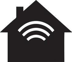 Signal Kommunikation Information Verbindung kabellos Symbol Symbol Vektor Bild, Illustration von das Netzwerk W-lan im schwarz Bild. eps 10