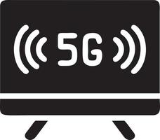 Signal Kommunikation Information Verbindung kabellos Symbol Symbol Vektor Bild, Illustration von das Netzwerk W-lan im schwarz Bild. eps 10