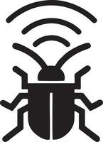 Signal Kommunikation Information Verbindung kabellos Symbol Symbol Vektor Bild, Illustration von das Netzwerk W-lan im schwarz Bild. eps 10