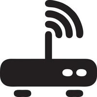 Signal Kommunikation Information Verbindung kabellos Symbol Symbol Vektor Bild, Illustration von das Netzwerk W-lan im schwarz Bild. eps 10