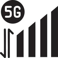 Signal Kommunikation Information Verbindung kabellos Symbol Symbol Vektor Bild, Illustration von das Netzwerk W-lan im schwarz Bild. eps 10