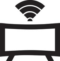 Signal Kommunikation Information Verbindung kabellos Symbol Symbol Vektor Bild, Illustration von das Netzwerk W-lan im schwarz Bild. eps 10