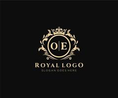 Initiale ö Brief luxuriös Marke Logo Vorlage, zum Restaurant, Königtum, Boutique, Cafe, Hotel, heraldisch, Schmuck, Mode und andere Vektor Illustration.