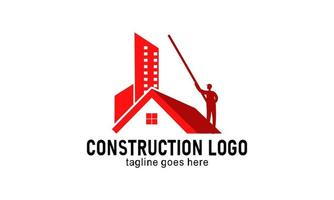 Hem konstruktion företag logotyp vektor