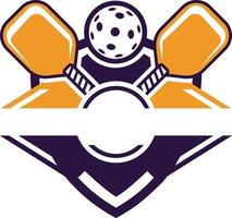 pickle ball logotyp design vektor