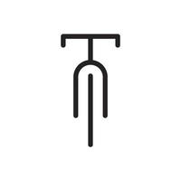 Fahrrad Symbol auf Weiß Hintergrund. Vektor Illustration
