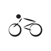 cykel ikon på vit bakgrund. vektor illustration