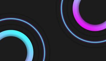 trogen 3d design terar en neon blå glöd och geometrisk former. trendig lutning bakgrund och vibrerande färger. perfekt för tech eller musik händelse, eller som en omslag eller bakgrund, affisch, eller baner vektor