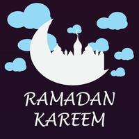 ramadan kareem islamic hälsning kort bakgrund vektor illustration. de helig månad av de muslim gemenskap.