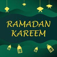 ramadan kareem islamic hälsning kort bakgrund vektor illustration. de helig månad av de muslim gemenskap.