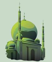 moské illustration kostym för islamic baner eller affisch vektor