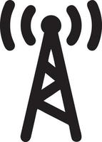 Signal Kommunikation Information Verbindung kabellos Symbol Symbol Vektor Bild, Illustration von das Netzwerk W-lan im schwarz Bild. eps 10