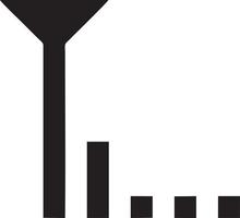 Signal Kommunikation Information Verbindung kabellos Symbol Symbol Vektor Bild, Illustration von das Netzwerk W-lan im schwarz Bild. eps 10