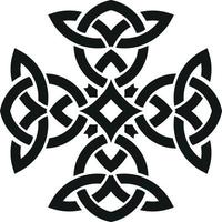 Vektor Grafik von ein keltisch Knoten ähnlich ein Kreuz