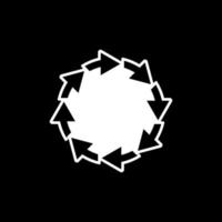 återvinna symbol, vektor illustration ikon.