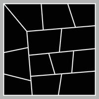 schwarz Foto Rahmen Collage Vorlage vektor