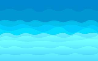 blauer abstrakter Ozeanwellenvektorhintergrund vektor