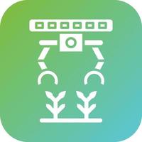 landwirtschaftlich Roboter Vektor Symbol Stil