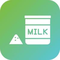 Milch Pulver Vektor Symbol Stil