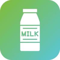 Milch Flasche Vektor Symbol Stil