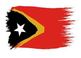 Osten Timor Flagge Symbol, Illustration von das National Flagge Design mit das Konzept von Eleganz vektor