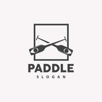 Paddel Logo, Boot Paddel Vektor, gekreuzt Paddel Symbol, Illustration Symbol einfach Design vektor