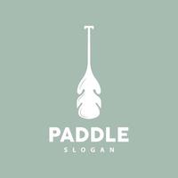 paddla logotyp, båt paddla vektor, korsade paddla ikon, illustration symbol enkel design vektor