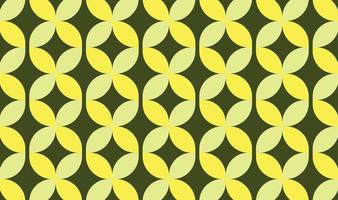 cool Grün Star Blume Blatt geometrisch Muster dekorativ Vektor Hintergrund isoliert auf Landschaft Vorlage
