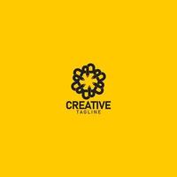 kreativ penna företag branding logotyp vektor