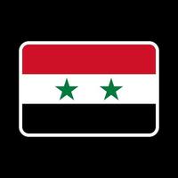 syriens flagga, officiella färger och proportioner. vektor illustration.