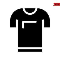 T-Shirt-Glyphe-Symbol vektor