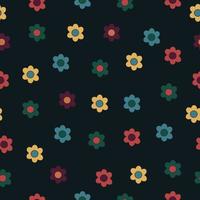 Jahrgang nahtlos Blumen- Muster. Lager Vektor zum Textil- Stoff Design abstrakt Hintergrund