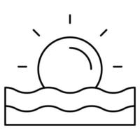 Sonnenuntergang-Vektor-Symbol vektor